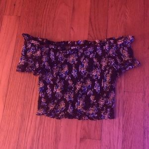 cropped off the shoulder shirt